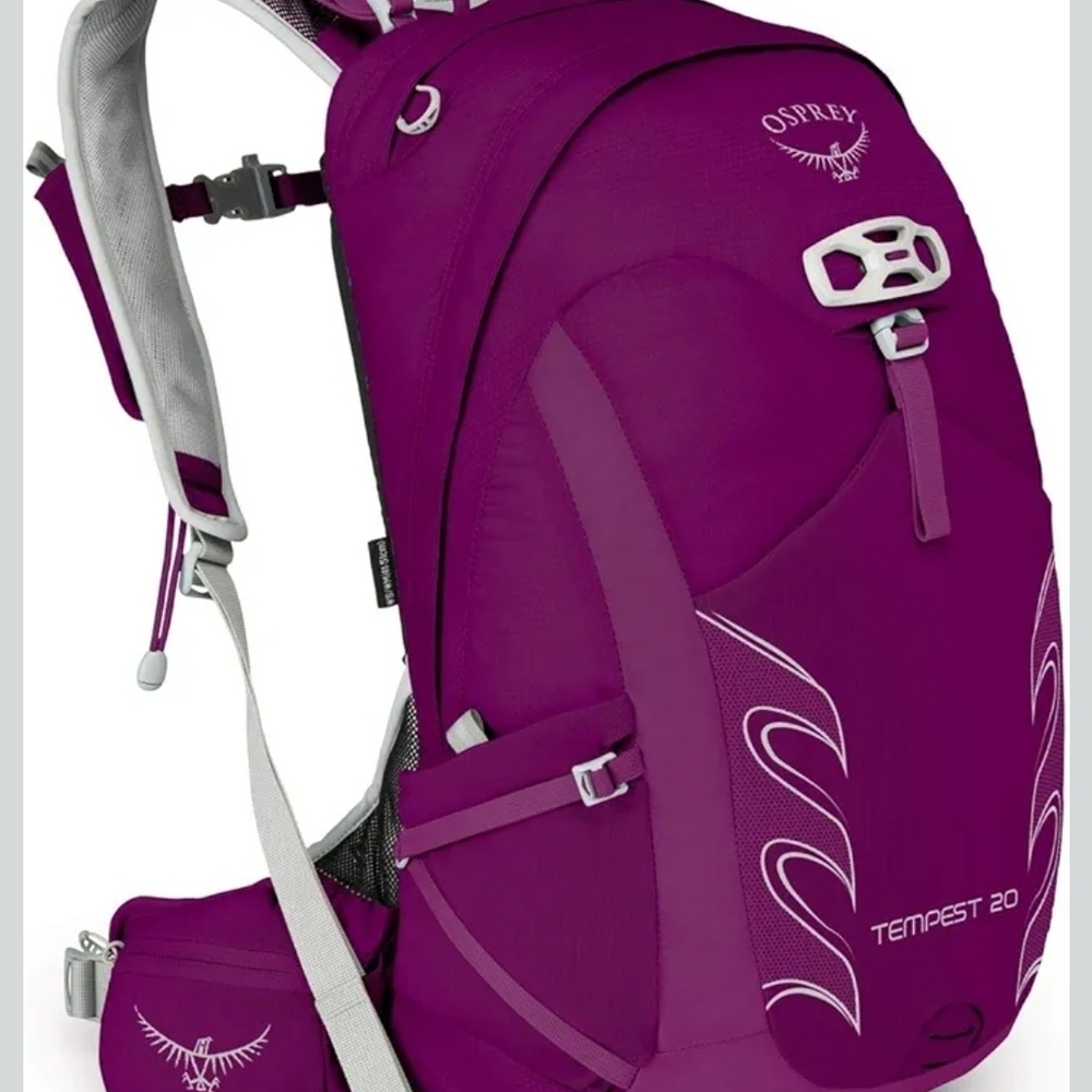 Osprey  20L. Magenta Backpack with Gray Accents.  Size. M/L